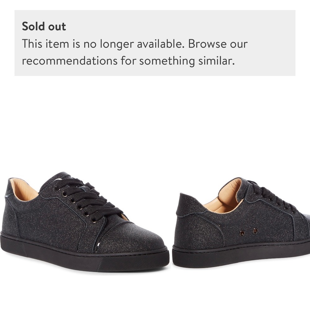AUTHENTIC Christian Louboutin sparkle sneakers
